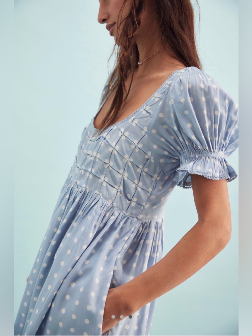 NWT - Free People Daisy Dot Mini Dress - Picture 3 of 6